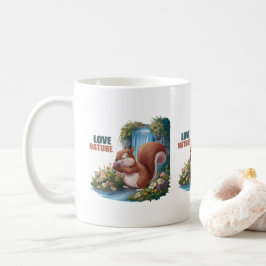 Liebe Natur Lustiges Eichhörnchen Kaffeetasse