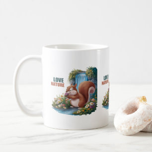 Liebe Natur Lustiges Eichhörnchen Kaffeetasse