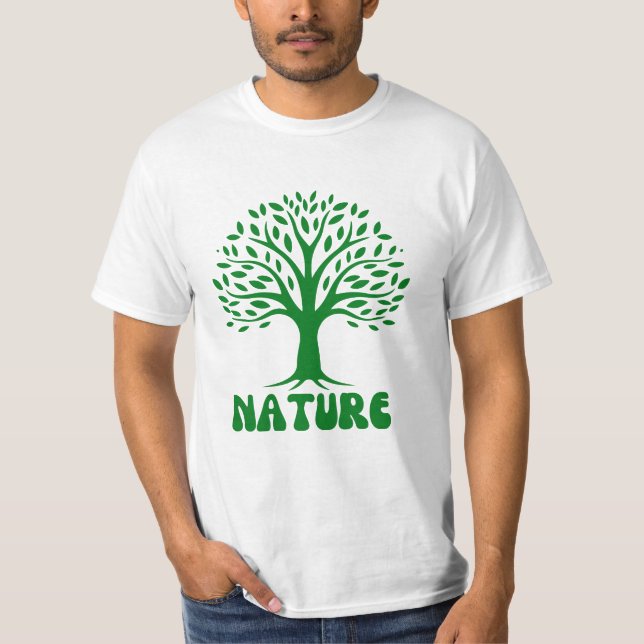LIEBE NATUR NATÜRLICHE BAUMÄNGEL PFLANZE GRÖSSE T-Shirt (Vorderseite)