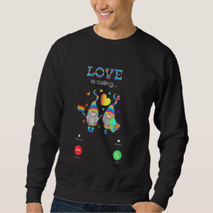Liebe nennt Funny Couple Gnomes Lgbt Lesbian G Sweatshirt
