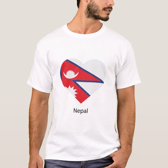 Liebe Nepal T-Shirt (Vorderseite)
