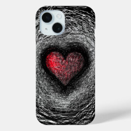 Liebe Nest Heart Scratch iPhone Case