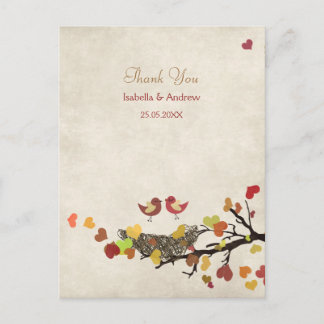 Liebe Nest Wedding Vielen Dank Postkarte