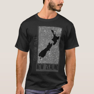 LIEBE NEU ZEALAND LAND DUNKELGRAU-SAND-STRAND T-Shirt