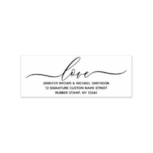 Liebe neue Heimatadresse Gummistempel