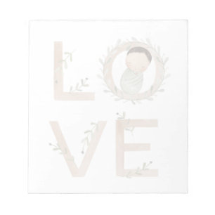 Liebe Neues Baby Notizblock