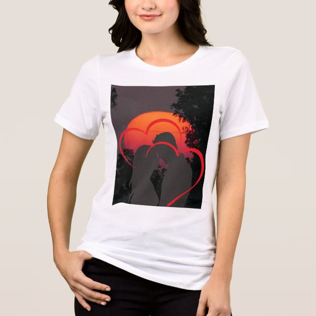 "Liebe - Neujahr Exklusive Kollektion!" Tri-Blend Shirt (Vorderseite)