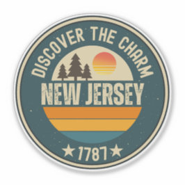 Liebe New Jersey - Niedlicher NJ Staat Souvenir Aufkleber