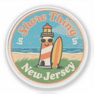 Liebe New Jersey - Süßes NJ-Staatsandenken Aufkleber