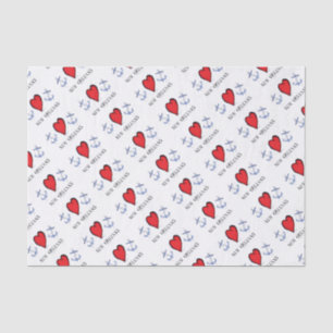 Liebe New Orleans Seidenpapier