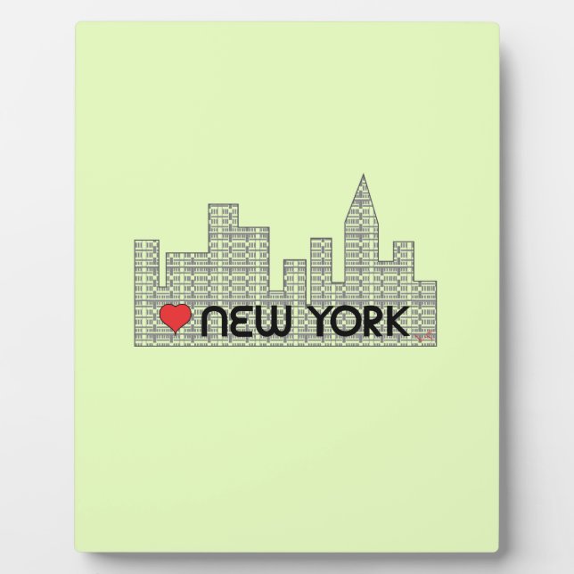 Liebe NEW YORK Fotoplatte (Vorderseite)