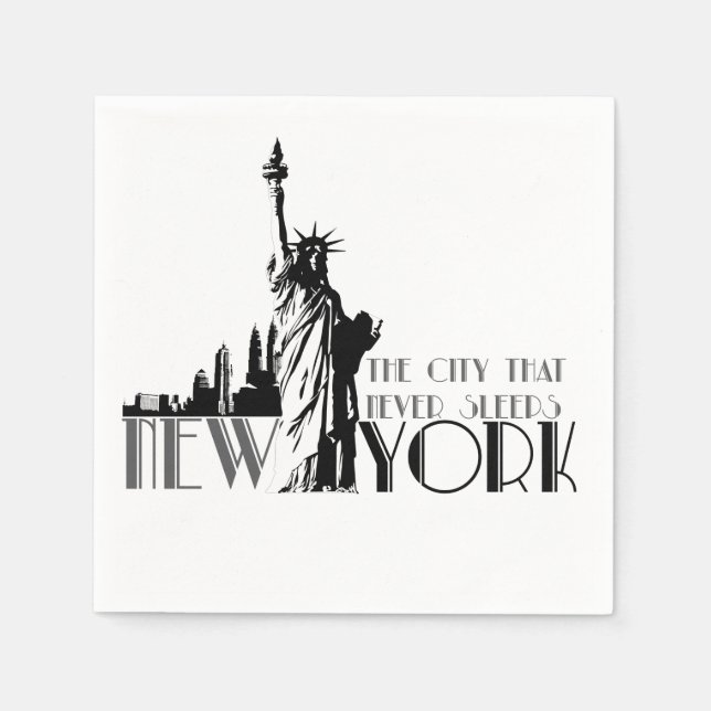 Liebe New York Serviette (Vorderseite)