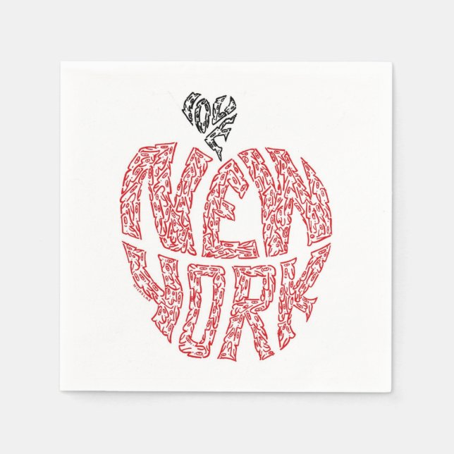 LIEBE NEW YORK SERVIETTE (Vorderseite)