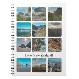 Liebe New Zealand Foto Gallery Collage Notizblock