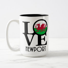 LIEBE Newport Wales 15oz Zweifarbige Tasse