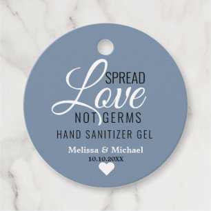 Liebe nicht Germs Sanitizer Wedding Dusty Blue Geschenkanhänger