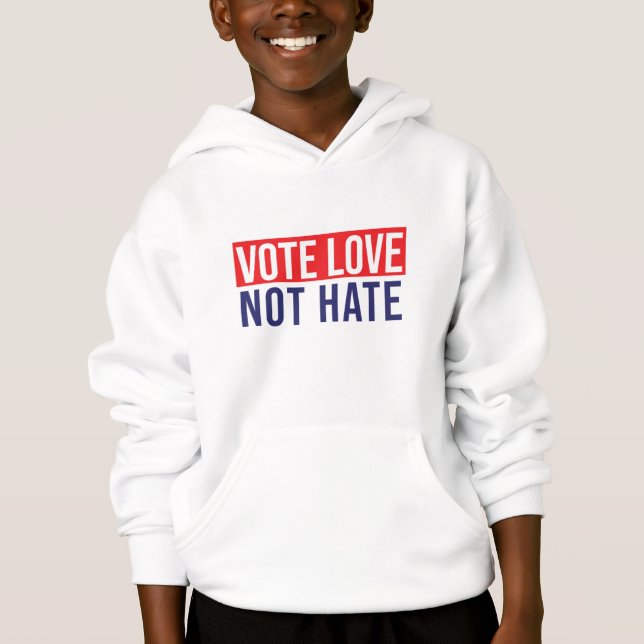 Liebe nicht hassen hoodie (Vorderseite)