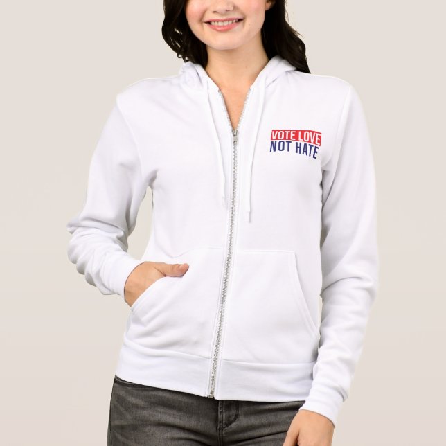 Liebe nicht hassen hoodie (Vorderseite)
