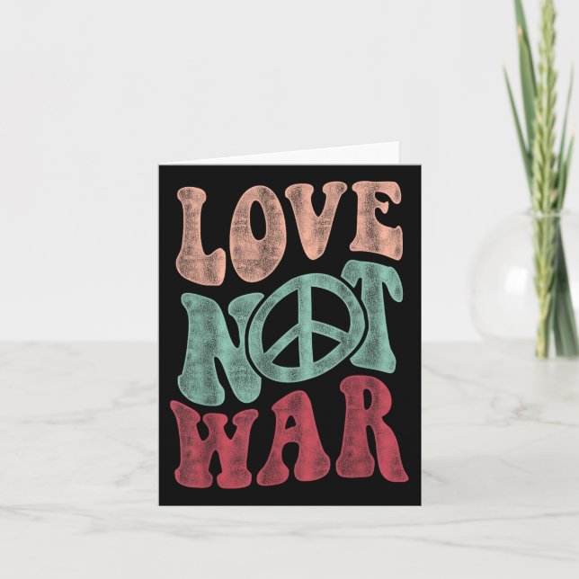 Liebe nicht Krieg und Frieden Karte (Vorderseite)