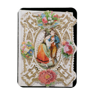 Liebe, Nichtigkeit, Valentinkarte, c.1870 (Farbe l Magnet