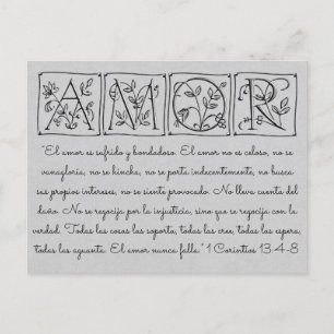 Liebe nie Fails~Spanish~Wedding retten Date~Script Ankündigungspostkarte