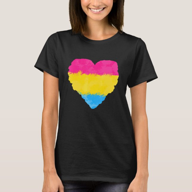 Liebe Niedlich die Pansexual Flag Herd Pride LGB T-Shirt (Vorderseite)