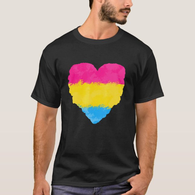 Liebe Niedlich die Pansexual Flag Herd Pride LGB T-Shirt (Vorderseite)
