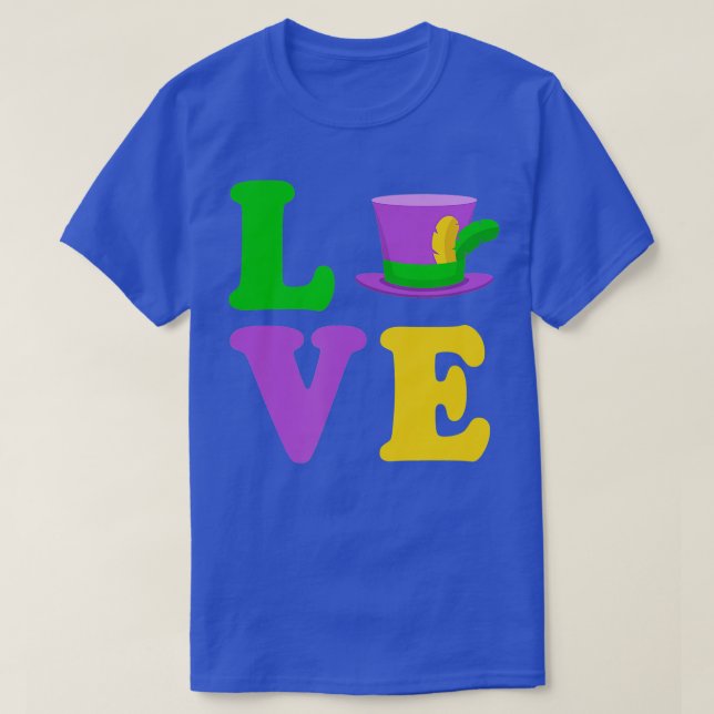 LIEBE Niedlich Simple Style Mardi Gras 2022 New Or T-Shirt (Design vorne)