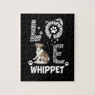 Liebe niedlich Whippet Puzzle