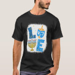 LIEBE Niedliche Hanukka Dekorationen Dreidel Menor T-Shirt<br><div class="desc">LIEBE Niedlich Hanukkah Dekorationen Dreidel Menorah Chanukah.</div>