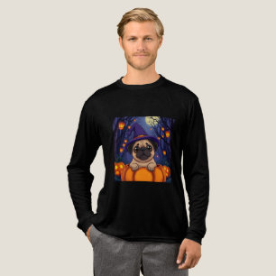Liebe Niedliche Mops? Wirf dich in den Halloween-K Tri-Blend Shirt