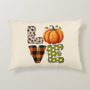 LIEBE - Niedliche Pumpkin & Polka Dot Letters Dekokissen