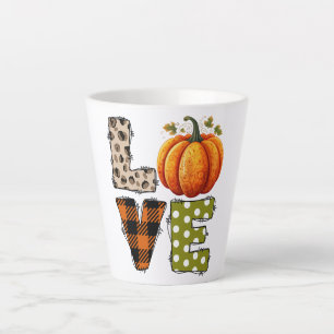 LIEBE - Niedliche Pumpkin & Polka Dot Letters Milchtasse