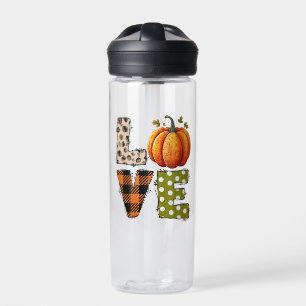 LIEBE - Niedliche Pumpkin & Polka Dot Letters Trinkflasche
