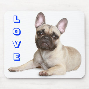 Liebe Niedlichen Französisch Bulldog Welpe Hund Mo Mousepad