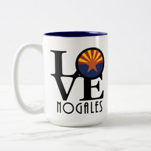 LIEBE Nogales Arizona Zweifarbige Tasse