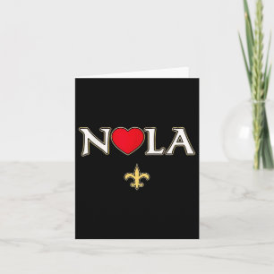 Liebe Nola New Orleans Lilie Heart Nola Karte