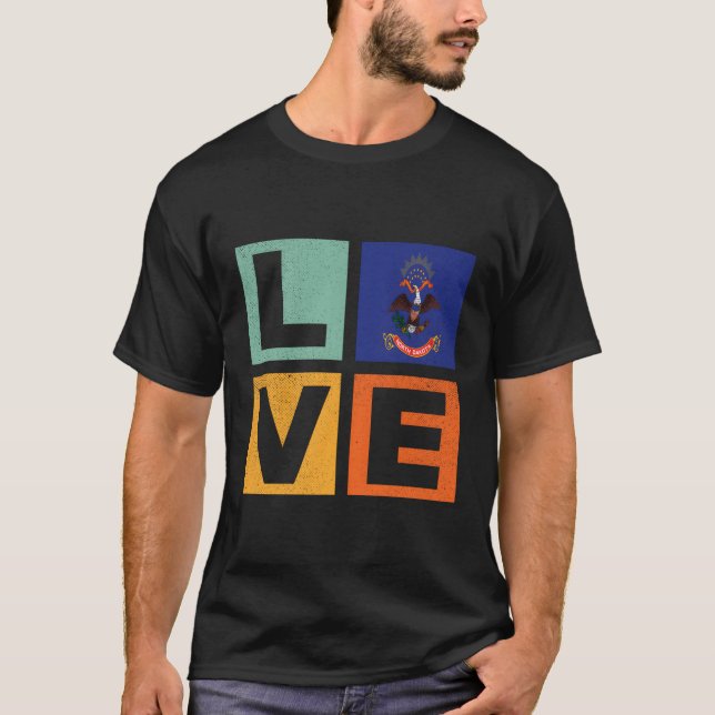 Liebe Nord-Dakota T-Shirt (Vorderseite)