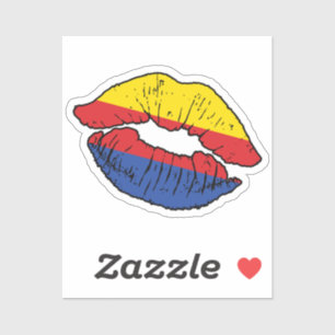 Liebe Nord-Holland Noord-Holland Lipstick Aufkleber