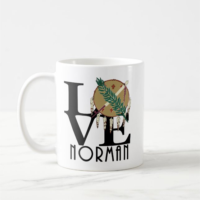 LIEBE Norman Oklahoma 11oz Kaffeetasse (Links)