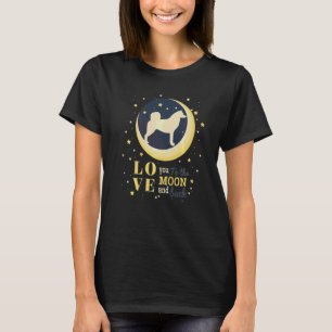 Liebe Norwegischer Buhund zum Mond T-Shirt