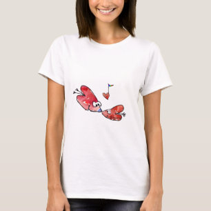 Liebe Note Hearts T - Shirt