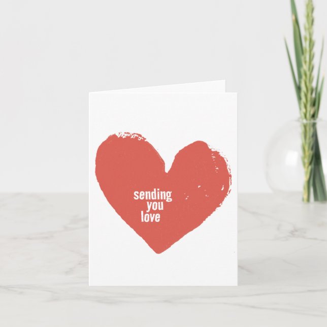 Liebe-Note-Karte senden Dankeskarte (Vorderseite)