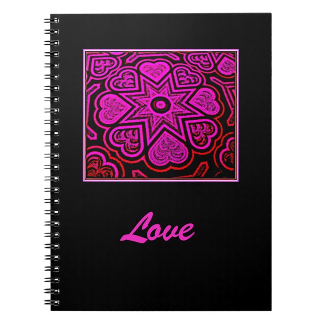 'Liebe' Notebook/Journal Notizblock (Vorderseite)