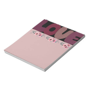 Liebe Notepad Notizblock