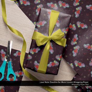 Liebe Notizblöcke für Musikliebhaber Geschenkpapier