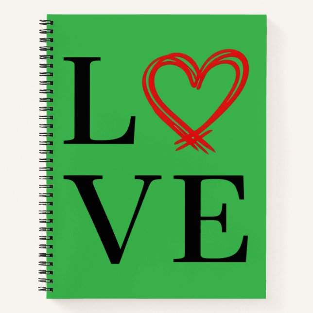 Liebe. Notizbuch (Vorderseite)
