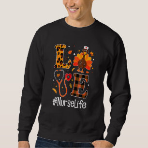 Liebe Nurlife Türkei Erntedank nähren Tag Sweatshirt