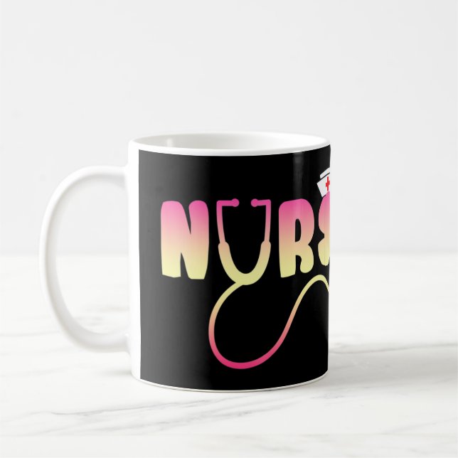 Liebe Nurse Funny Nach Jean Watson "Gekümmert  Kaffeetasse (Links)