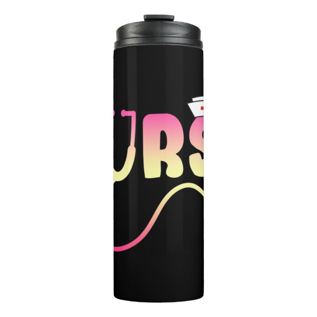 Liebe Nurse Funny Nach Jean Watson "Gekümmert  Thermosbecher (Vorderseite)